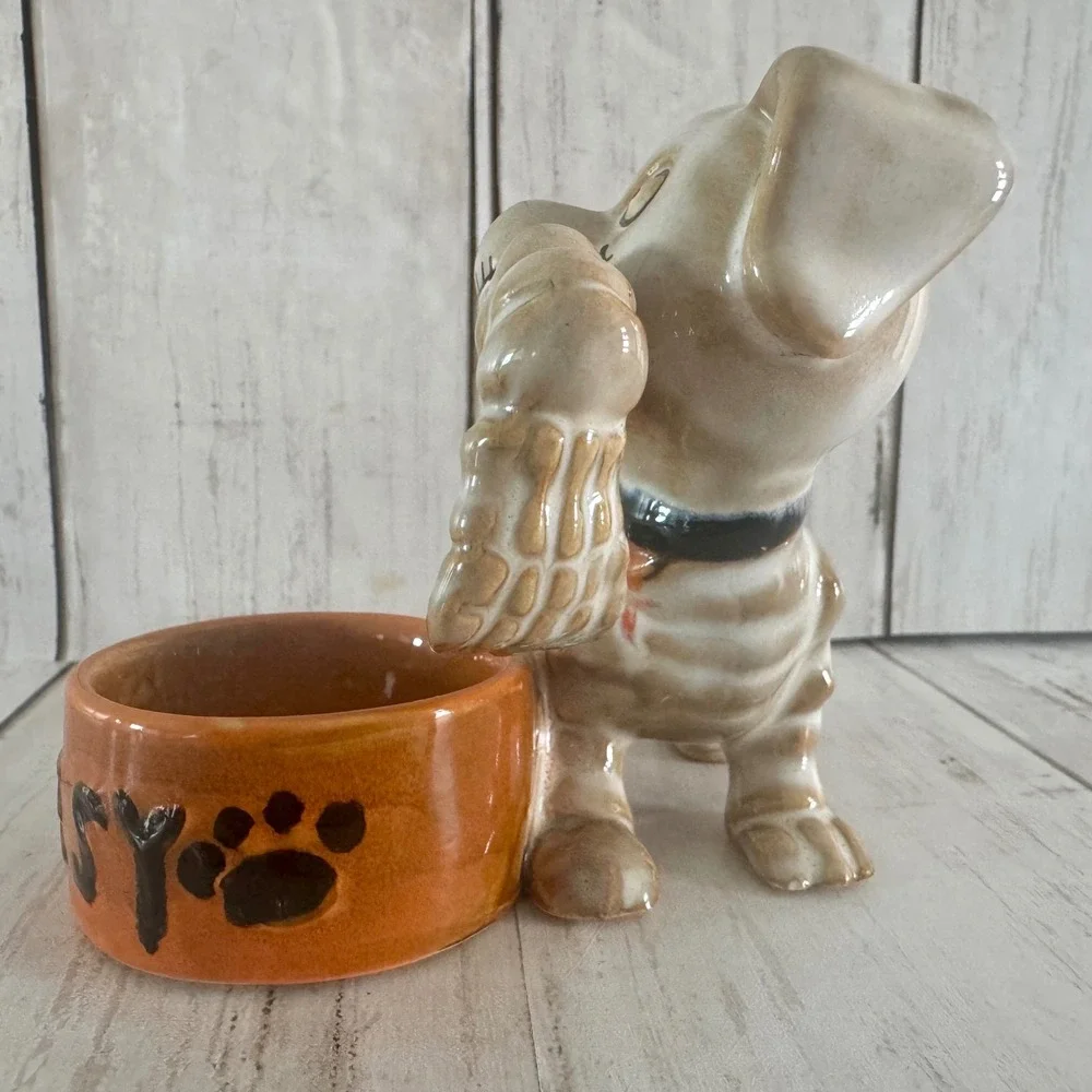 Yankee Candle Halloween Skeleton Dog Ceramic Votive Tea Light Holder Bony Pup